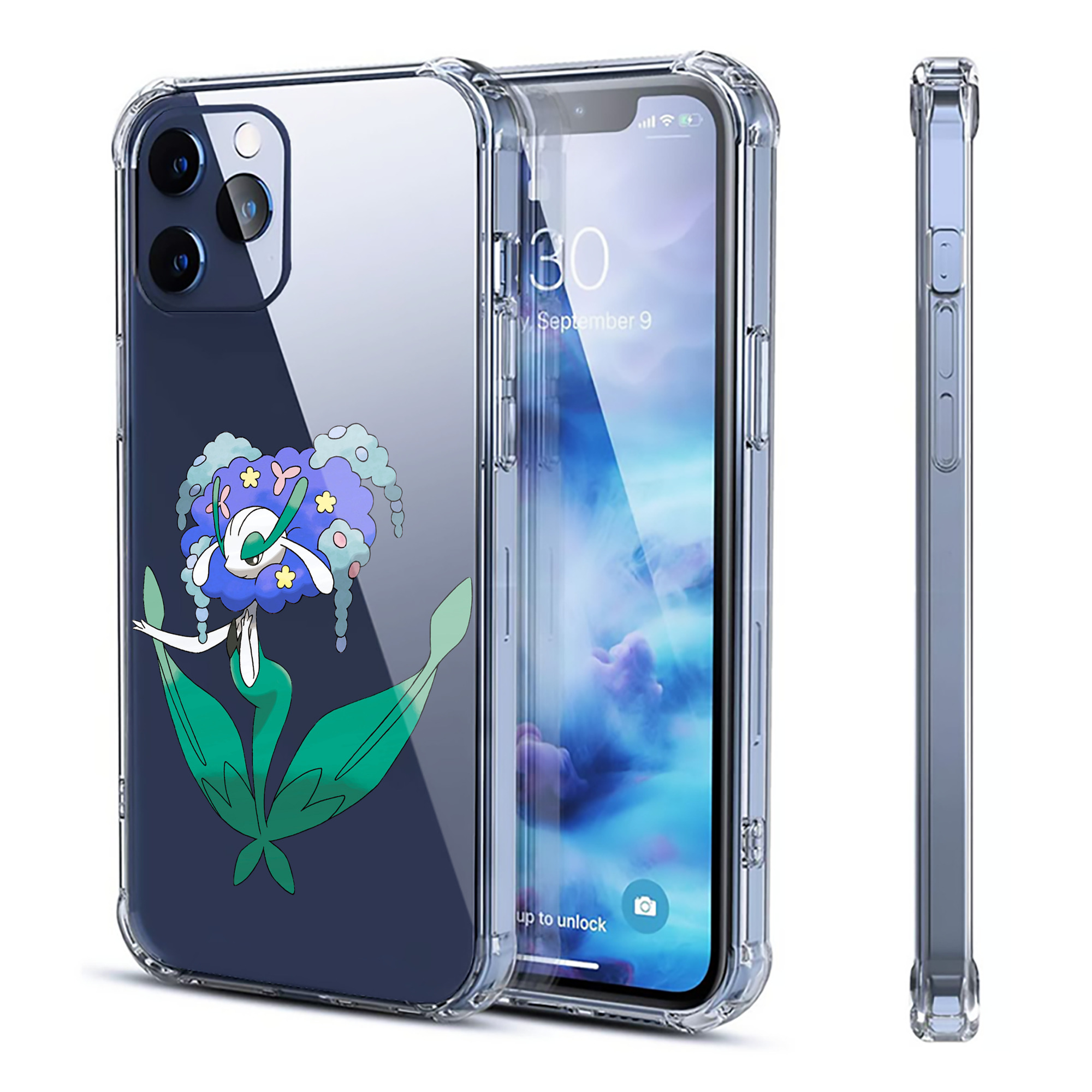 （画像用） ポケットモンスター Pokémon 【iPhone 12シリーズ対応】透明スマホケース（クリアソフトケース）